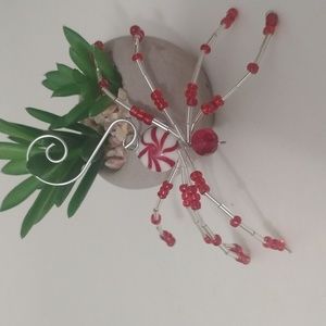 Peppermint Handmade Beaded Spider